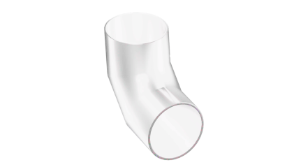 кожух оцинкованный для отвода 45° 120x0,55 мм купить в Екатеринбурге