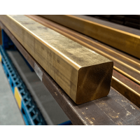 Квадрат бронзовый ДКВНТ 10x10 мм БрХ1 ГОСТ 1628-2019