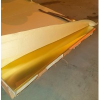 Лист латунный ДПРНТ 0,5x600x1200 мм Л63 ГОСТ 2208-2007