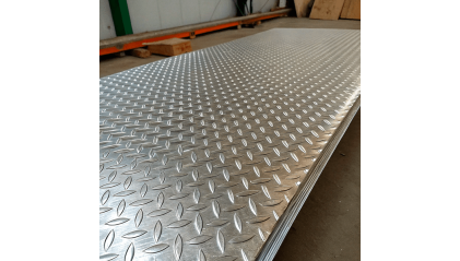 лист алюминиевый рифленый чечевица 0,3 мм АМцС купить в Екатеринбурге