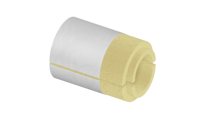 скорлупу ППУ фольгированная 159x50 мм для труб купить в Екатеринбурге