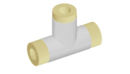 тройник теплоизоляционный минераловатный 159x57 мм купить в Екатеринбурге