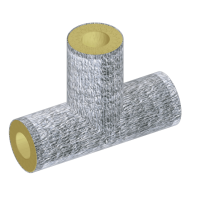Тройник теплоизоляционный минераловатный фольгированный 1020x45 мм ГОСТ 30732-2020