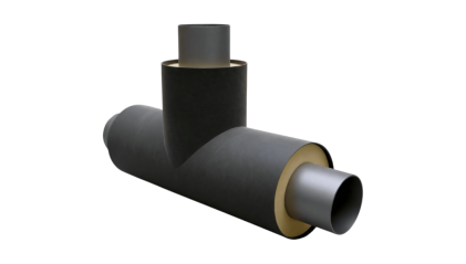 тройник в ППУ-ПЭ изоляции 45х3-38х3 мм купить в Екатеринбурге