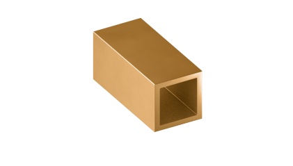 трубу латунную профильную квадратную ДКВНТ 10x10x3 мм Л90 купить в Екатеринбурге