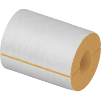 Цилиндр теплоизоляционный минераловатный вырезной оцинкованный 1020x100x1200 мм Г1 Ц 150 ГОСТ 23208-2022