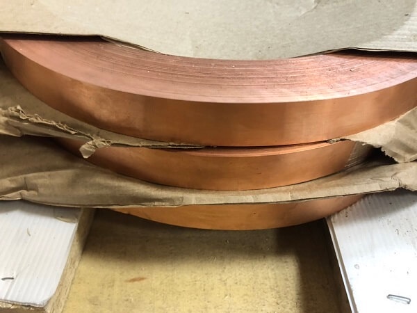 Лента медная ДПРНМ 100x0,05 мм М1 ГОСТ 1018-2015 фото