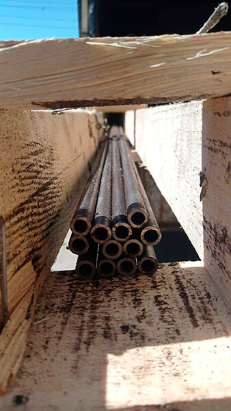 Погрузка стальных труб